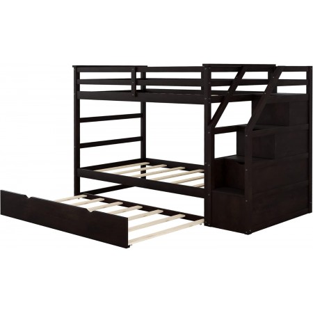 B165 Eps : Giường 3 Tầng Cầu Thang Liên Hợp - 1m